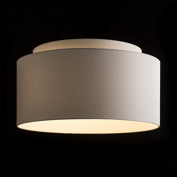 DOUBLE 55/30 senčnik Chintz svetlo siva/beli PVC max. 23W - slika 4
