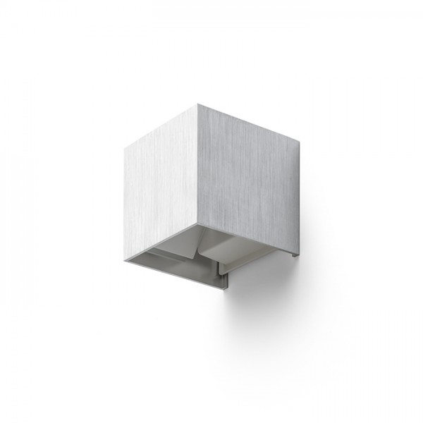 TITO SQ stenska brušeni aluminij 230V LED 6W IP54 3000K - slika 3