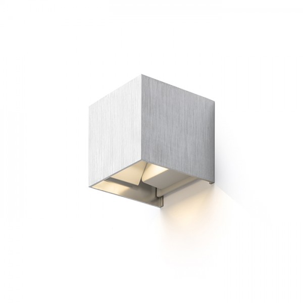 TITO SQ stenska brušeni aluminij 230V LED 6W IP54 3000K