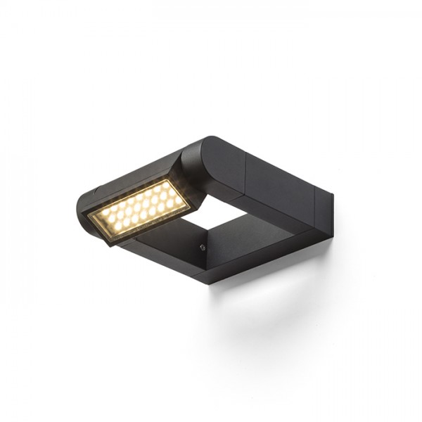 AQUE stenska mat črna 230V LED 8W IP54 3000K - slika 5