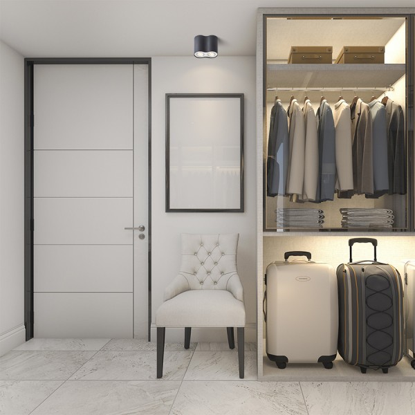 MILANO II stropna mat črna brušeni aluminij 230V GU10 2x35W - slika 4