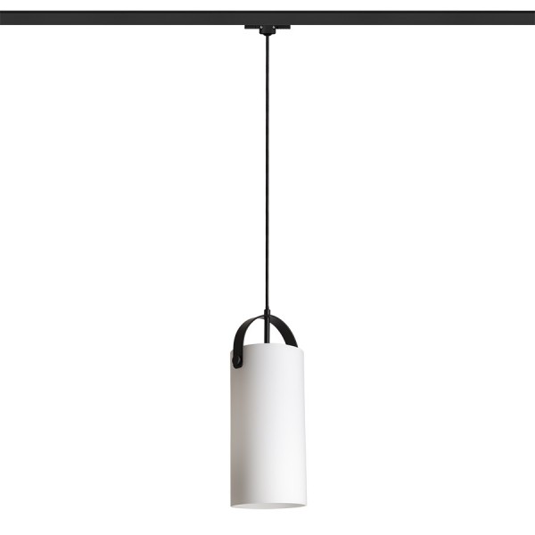 JULIETTA 31 za 3F tirni sistem opal steklo/črna 230V LED E27 15W - slika 2