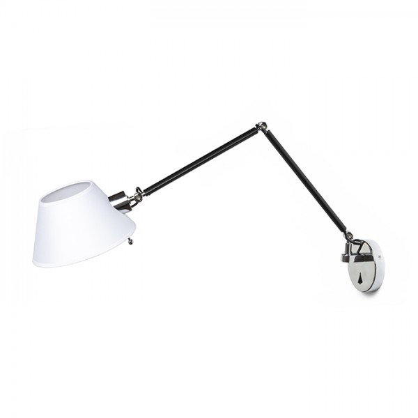 MONTANA stenska bela/črna krom 230V LED E27 11W - slika 2