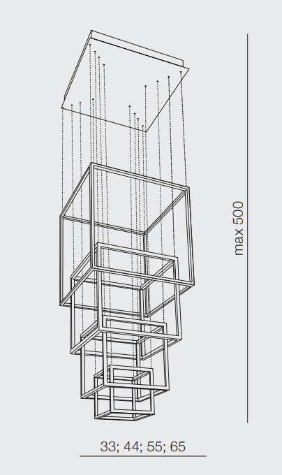LED stropne svetilke - plafonjere, AZzardo, Opera XL, zlata