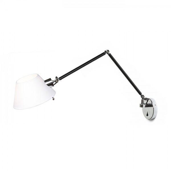 MONTANA stenska bela/črna krom 230V LED E27 11W - slika 4