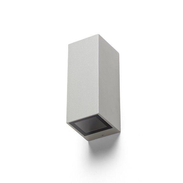 DESMOND II stenska srebrno siva 230V GU10 2x35W IP44