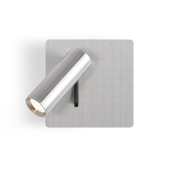 MIG stenska mat nikelj 230V LED 3W 30° 3000K