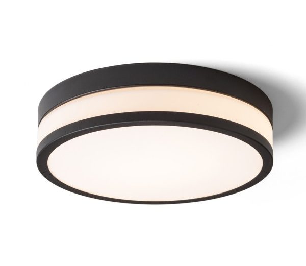 CIRA LED 35 stropna  opal steklo/črna 230V LED 24W IP44  3000K