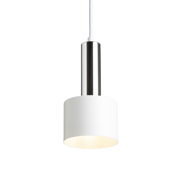 GIULIA 12 viseča bela krom 230V LED E27 11W - slika 2