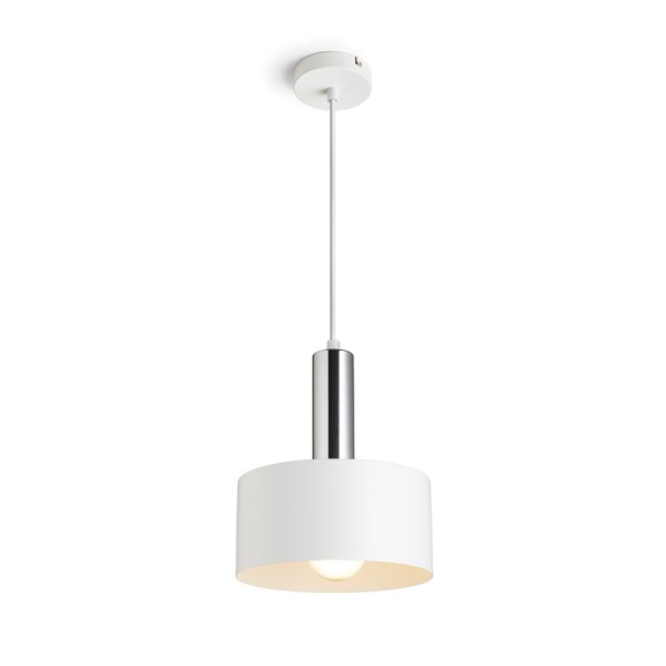 GIULIA 20 viseča bela krom 230V LED E27 15W