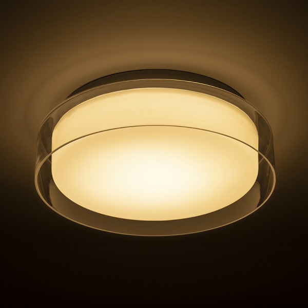 VENICE LED 30 stropna prozorno steklo/opal steklo/chróm 230V LED 12W IP44 3000K - slika 4