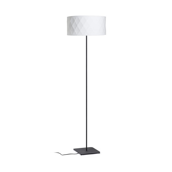 CORTINA/JAKARANDA talna bela/črna tekstil/kovina 230V LED E27 15W