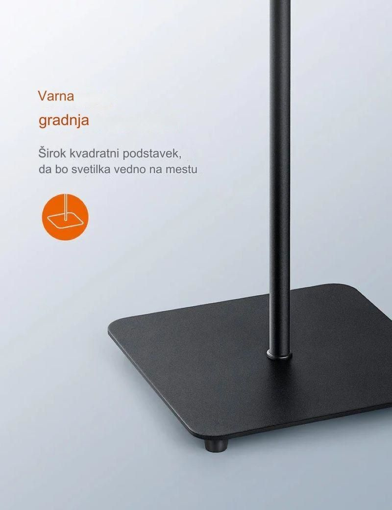 TaoTronics LED kovinska talna svetilka 72, visoka 176cm - DL072 črna - slika 3