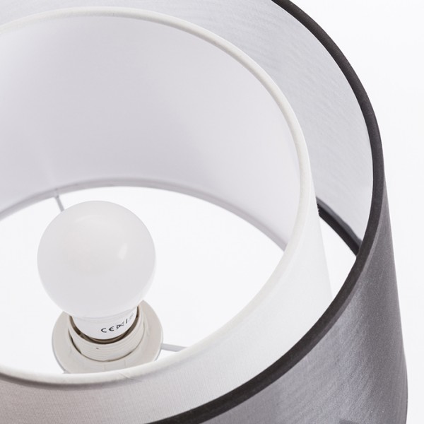 ESPLANADE namizna svetilka transparentno črna/bela krom 230V LED E27 15W - slika 4