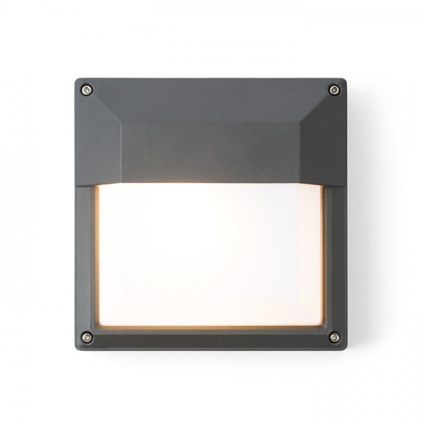 DELTA 215 stenska antracitna siva 230V LED E27 15W IP54 - slika 3