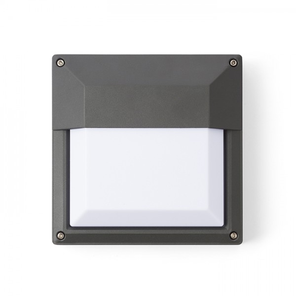 DELTA 215 stenska antracitna siva 230V LED E27 15W IP54