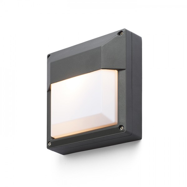 DELTA 215 stenska antracitna siva 230V LED E27 15W IP54 - slika 2