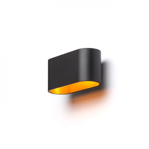 MARIO mat črna/zlata 230V LED G9 5W