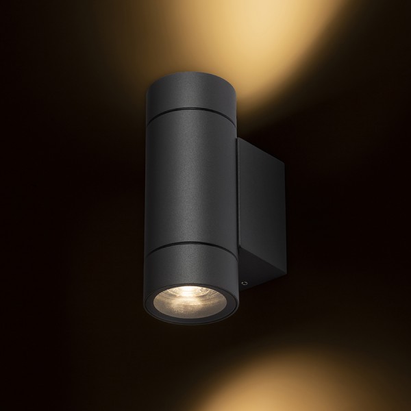 MIZZI NEW II stenska antracitna siva 230V LED GU10 2x8W IP65 - slika 3