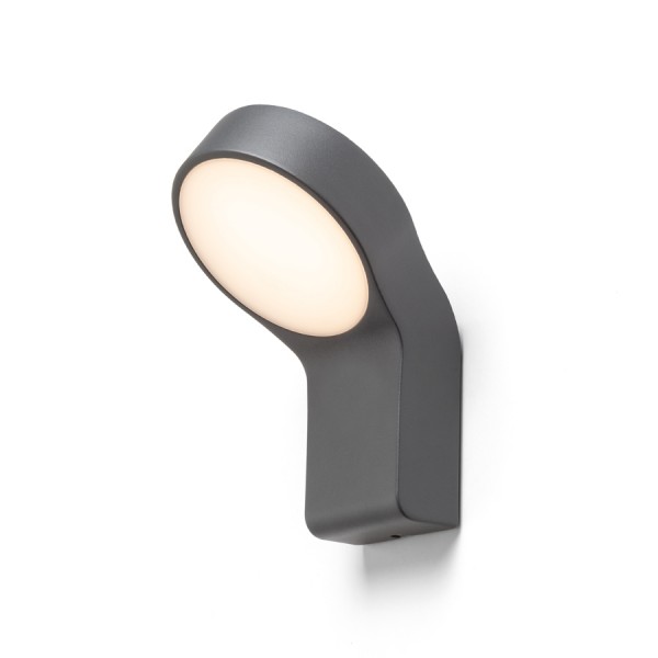 ELIA stenska antracitna siva 230V LED 9W IP44 3000K