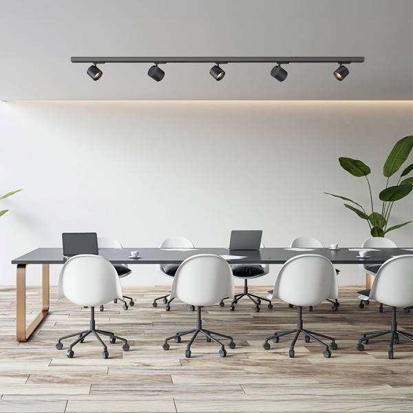 IRIS 9 za 3F tirni sistem črna 230V LED 12W 24° 3000K - slika 2