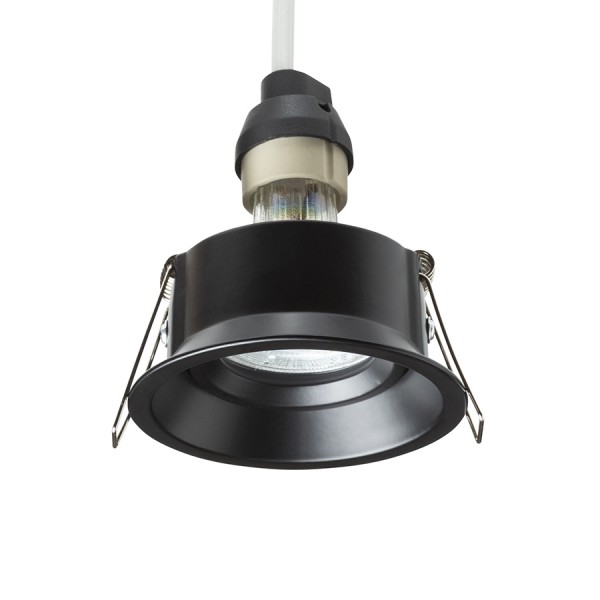 SOBER vgradna črna 230V LED GU10 7W