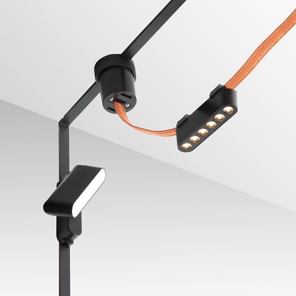 OXONIA 11 s funkcijo nagiba za sistem VEGA/WAVE črna 24= LED 6W 110° 3000K 4000K 6500K - slika 5