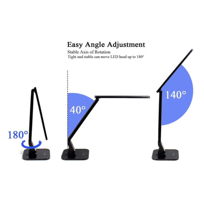 TaoTronics Elune touch control LED namizna svetilka piano črna TT-DL01 - slika 6