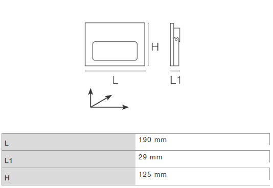 PANTH H1 40W 4K 220-240V SENSOR NERO