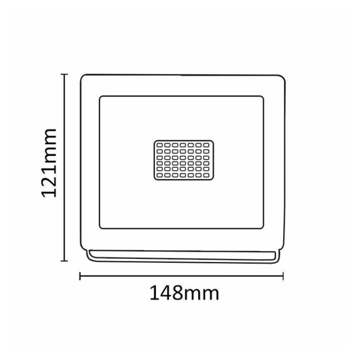 Asalite LED beli reflektor Slim 30W 4500K (2700 lumnov) - slika 5