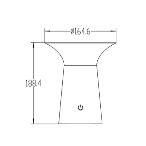Asalite LED solarna namizna svetilka IP65 5W 3000K (120 lumnov)