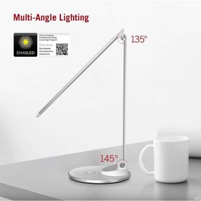 TaoTronics TT-DL069 namizna svetilka srebrna - slika 8