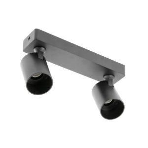 GTV reflektorska svetilka SANTO 2x GU10 220V, črna