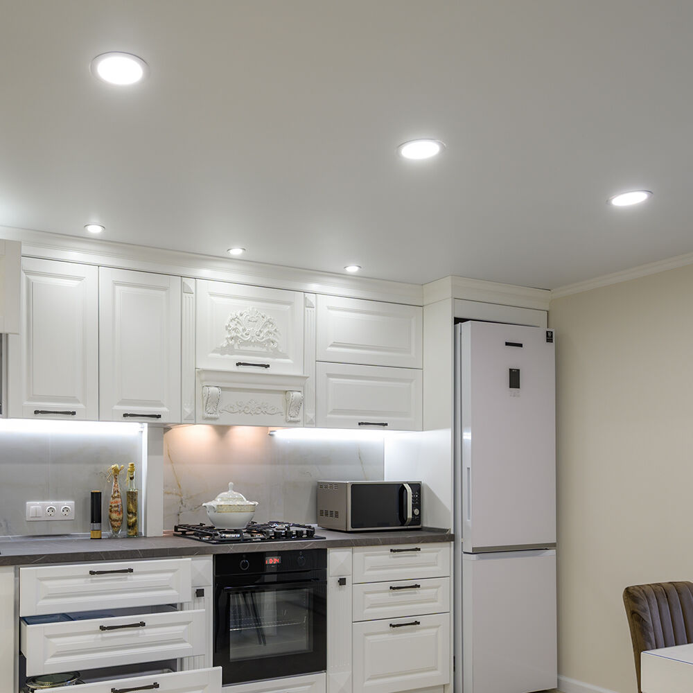 BP01 VGRADNI PANEL LED 6W CCT IP40 OKROGEL BEL
